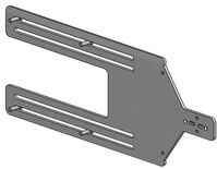 Kiosk straight bracket Portrait 22" to 15" -WHITE- Zubehör für POS-Systeme