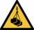 Sicherheitskennzeichnung - Warnung vor schwebender Last, Gelb/Schwarz, 10 cm
