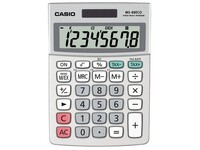 Casio MS-88ECO Solar Bureaurekenmachine, 8-Cijferig, Wit