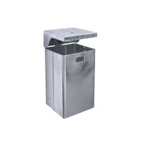 Waste collector for outdoor use, hot dip galvanised
