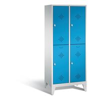 CLASSIC cloakroom locker with feet, double tier