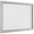 Vitrina, apertura de puerta 90° hacia arriba, para formato DIN A0, pared posterior blanco puro.