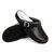 Abeba Unisex Clog in Black - Microfibre Upper with Adjustable Heel Strap - 40