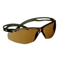 3M™ SecureFit™ 500 Schutzbrille, dunkelgrüne Bügel, Scotchgard™ Anti-Fog-/Antikratz-Beschichtung (K&N), braune Scheibe, SF505SGAF-DGR-EU
