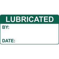 LUBRICATED Quality managment label