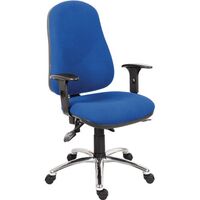 Ergo comfort operators chair with steel base - 24 hour use