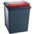 Coloured lid recycling bins, 50L red