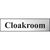 Cloakroom sign