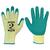 Pred Clover 9 - Size 9 Green Latex Coating 2 Strand Seamless Poly Cotton Pred CLOVER Glove (Pair)