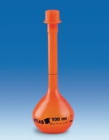 500ml Volumetric flasks with screw cap of PMP class A opaque