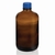 2500ml Threaded bottle soda-lime glass coated amber