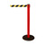Barrier Post / Barrier Stand "Guide 28" | red yellow / black - diagonal stripes 4000 mm