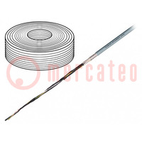 Cable: de mando; chainflex® CF140.UL; 12G0,75mm2; gris; cuerda; Cu