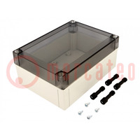 Enclosure: multipurpose; X: 130mm; Y: 180mm; Z: 75mm; MNX; grey; IK08