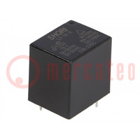 Relay: electromagnetic; SPST-NO; Ucoil: 12VDC; 15A/125VAC; PCB