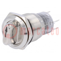 Switch: rotary; Pos: 2; SPDT; 0.5A/220VAC; 1A/24VDC; -20÷55°C; 50mΩ