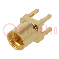 Socket; MMCX; female; 50Ω; PTFE; gold-plated