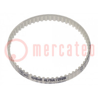 Timing belt; T2.5; W: 4mm; H: 1.3mm; Lw: 150mm; Tooth height: 0.7mm