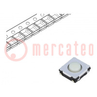 Microcommutateur TACT; SPST; Pos: 2; 0,02A/15VDC; SMT; manque; rond