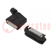 Connector: HDC; male + female; 250V; 16A; PIN: 16; Layout: 16+PE