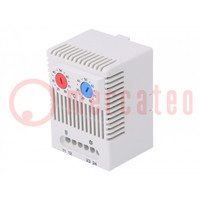 Érzékelő: termosztát; NC + NO; 10A; 250VAC; Hőm: -45÷80°C; IP20