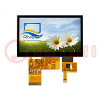 Display: TFT; 4,3"; 480x272; Achtergrondver: LED; 500cd/m2