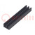 Heatsink: extruded; grilled; black; L: 50mm; W: 10mm; H: 6mm; anodized
