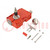 Safety switch: bolting; TLS3-GD2; NC x2; IP66; plastic; red; 24VDC