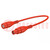 Cable de prueba; BNC tomacorriente,BNC enchufe; Long: 1m; rojo