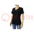 T-shirt; ESD; vrouwelijk,XXS; katoen,polyester,koolvezel; zwart