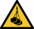 Minipiktogramme - Warnung vor schwebender Last, Gelb/Schwarz, 10 mm, Folie