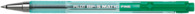 Kugelschreiber BP-S Matic, nachfüllbar, transparentes Gehäuse, dokumentenecht, 0.7mm (F), Grün