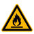 Warnung vor feuergefährlichen Stoffen Warnschild, selbstkl. Folie, Größe 31,50cm DIN EN ISO 7010 W021 ASR A1.3 W021