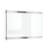 ClampLine Infotafel A4, Einlagenmaß (BxH): 29,7 x 21,0 cm DIN A4, Glasschild mit edlem Aluminiumhalter