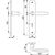 Skizze zu Drückergarnitur VERONA - auf Schild BB 90, 37 - 47, silber eloxiert