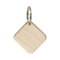 Artikelbild Square wooden key ring "Maple", natural