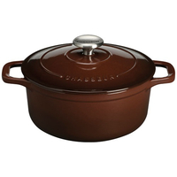 CHASSEUR COCOTTE RONDE 20CM 2L5 CHOCOLAT 1218837