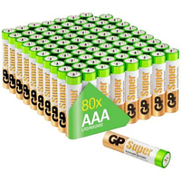 GP BATTERIES GPSUP24A567S80 PILE LR3 (AAA) ALCALINE(S) 1.5 V 80 PC(S)