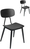 Stuhl Scola; 55x50x83 cm (BxTxH); Sitz schwarz, Gestell schwarz; 2 Stk/Pck