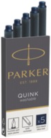 1x5 Parker inktpatroon Quink zwart-blauw
