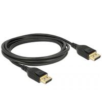 DELOCK DisplayPort Kabel St > St 8K 60Hz 3.00m schwarz