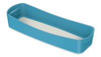 Aufbewahrungsschale MyBox Cosy, länglich, Polystyrol, blau/hellgrau