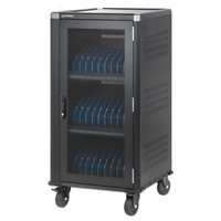 Manhattan Laadtrolley USB-C 65W voor 30 laptops (tot 16"), geschikt voor laptops, iPads, MacBooks, Chromebooks en andere USB-C apparaten, vakken 395x290x32.5 mm, USB-C laadkabel...