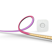 Philips Hue White and Color Ambiance Lightstrip Gradient per PC 24-27" Starter kit + Hue Bridge