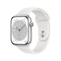 Apple Watch Series 8 OLED 41 mm Digital 352 x 430 Pixel Touchscreen Silber WLAN GPS