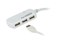 ATEN UE2120H hálózati csatlakozó USB 2.0 480 Mbit/s Fehér