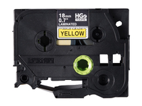 Brother HGE6415PK label-making tape Black on yellow