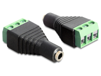 DeLOCK 65455 zmieniacz płci / kabli 3.5 mm 3 pin terminal block Czarny, Zielony
