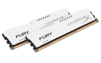 HyperX FURY White 8GB 1600MHz DDR3 memory module 2 x 4 GB