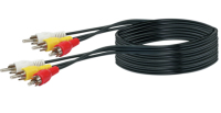 Schwaiger CIK5030 533 Audio-Kabel 3 m 3 x RCA Schwarz